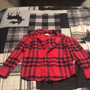 Boys button down flannel